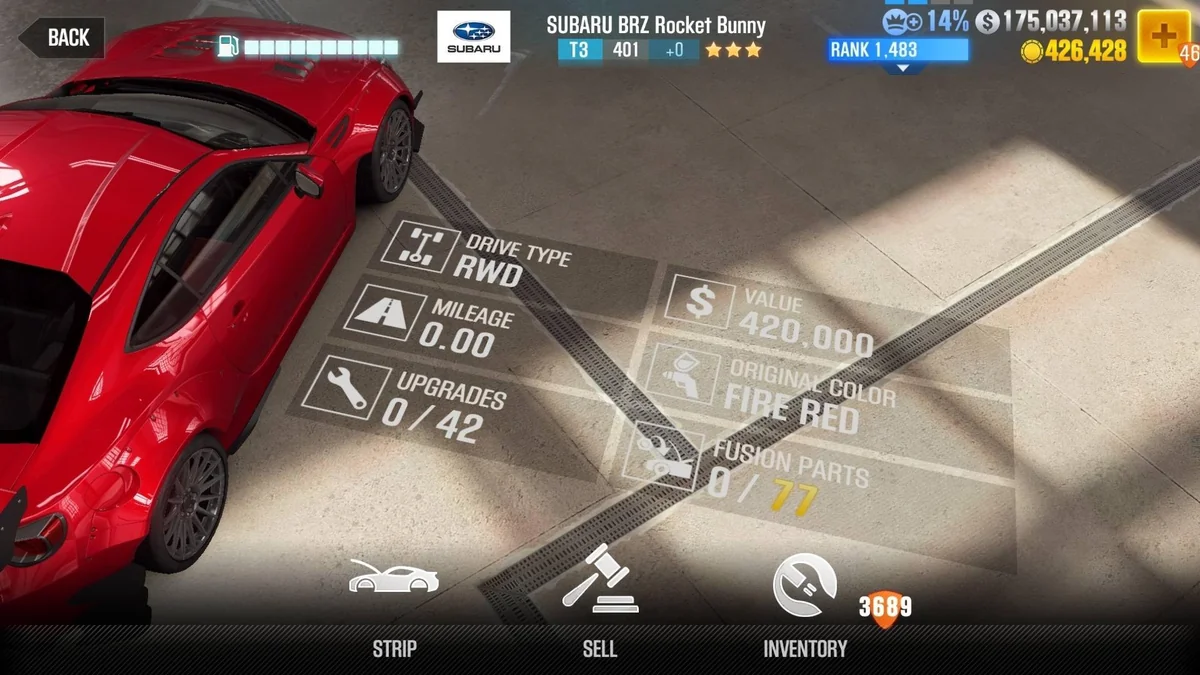 Subaru BRZ Rocket Bunny CSR2 fusion parts and tune setup