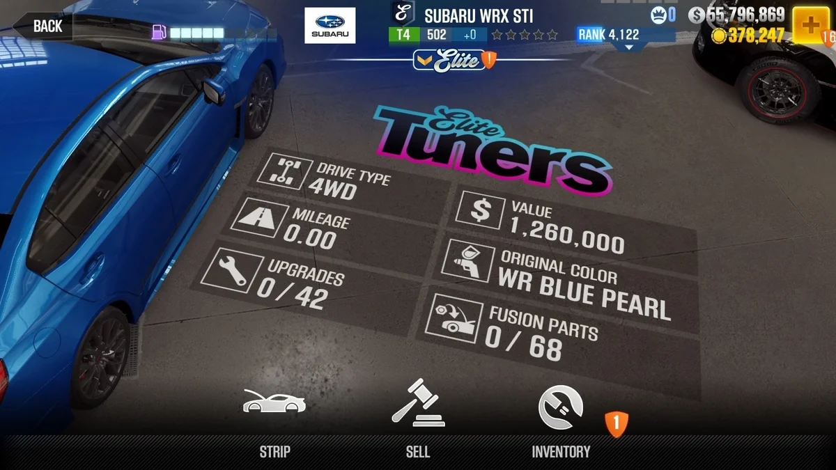 SUBARU WRX STI CSR2 fusion parts and tune setup