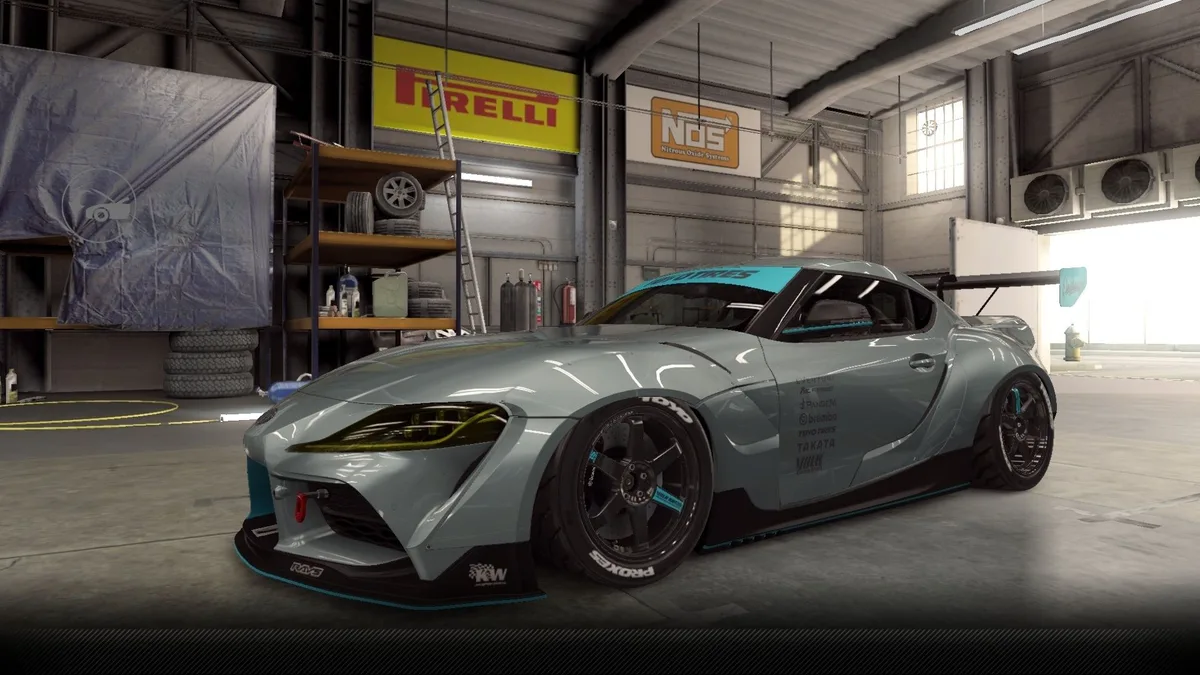 CSR2 Toyota PandeM V1.5 GR Supra Purple Stars Car