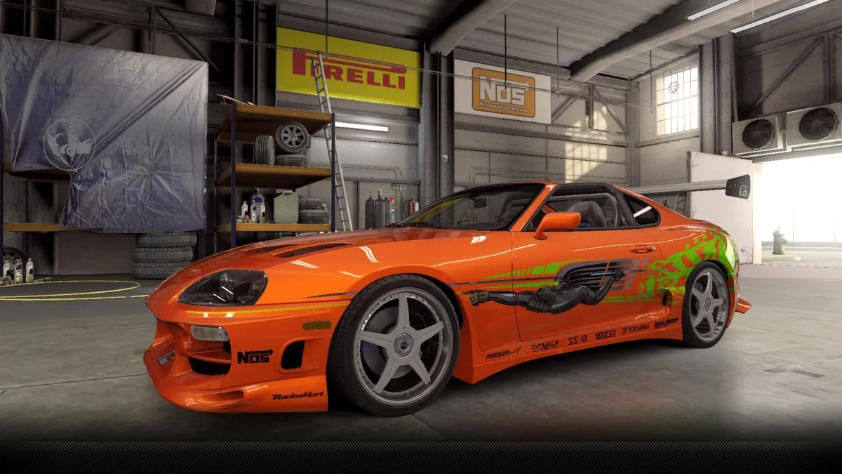CSR2 Toyota Supra Aerotop Purple Stars Car