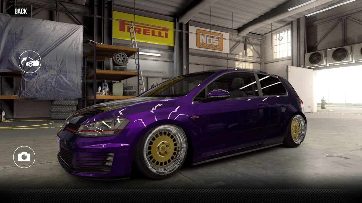 CSR2 Volkswagen Ruby Rose's Golf GTI Purple Stars Car