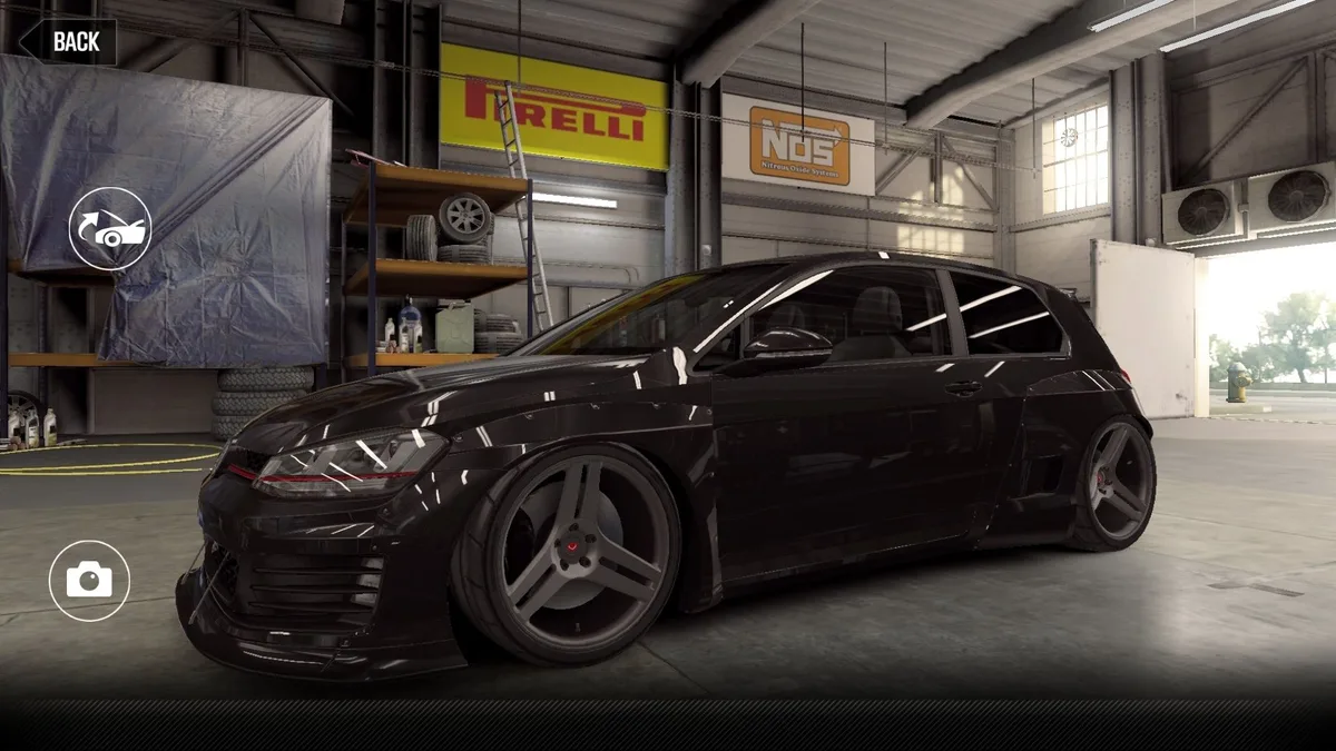 CSR2 Volkswagen Golf GTI Rocket Bunny Gold Stars Car
