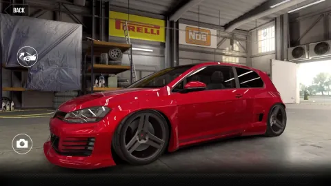CSR2 Volkswagen Golf GTI Rocket Bunny Gold Stars Car