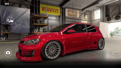 CSR2 Volkswagen Golf GTI Rocket Bunny Gold Stars Car