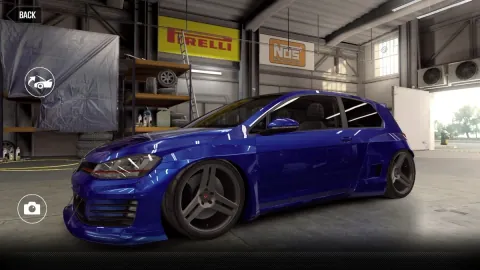 CSR2 Volkswagen Golf GTI Rocket Bunny Gold Stars Car