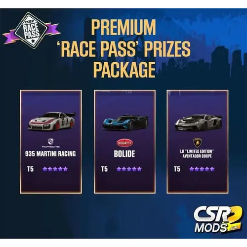 CSR2 RACE PASS SEASON 2 PREMIUM - CSR RACING MODS