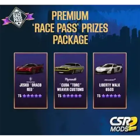 CSR2 RACE PASS SEASON 4 PREMIUM - CSR RACING 2 MODS