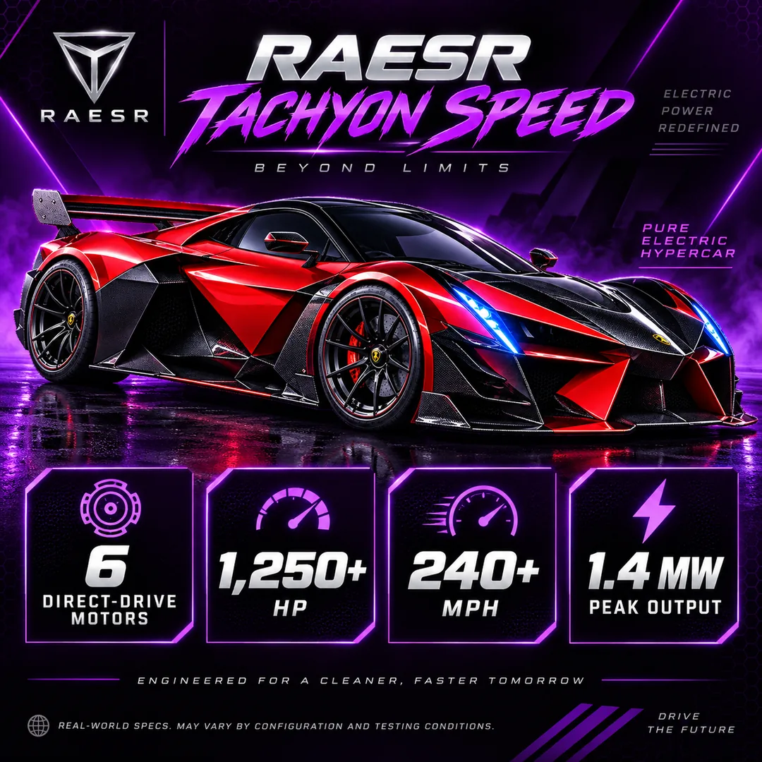 RAESR Tachyon Speed specifications