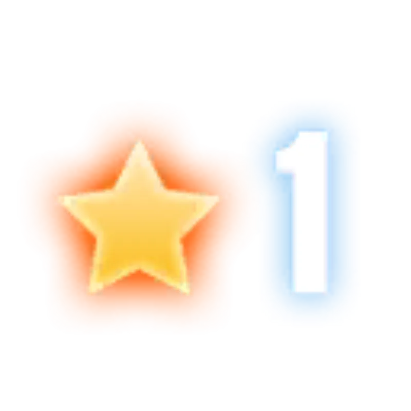1 Gold Star  Rarity Icon for Ford Mustang Boss 302 (E.C. Level 0)