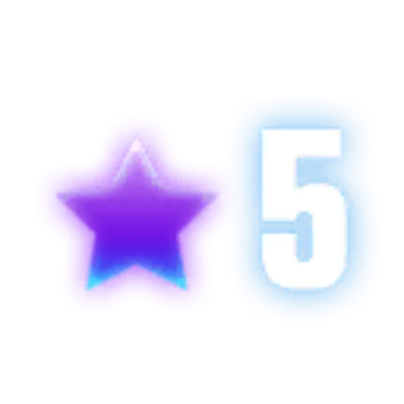 5 Purple Stars  Rarity Icon for Lotus Evija (Silver)