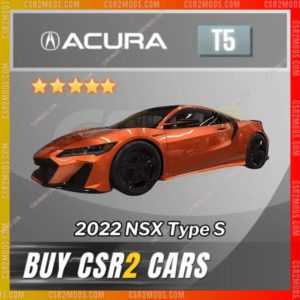 Csr2 Acura Nsx Type S 2022 Gold Stars Car | Csr2 Mods