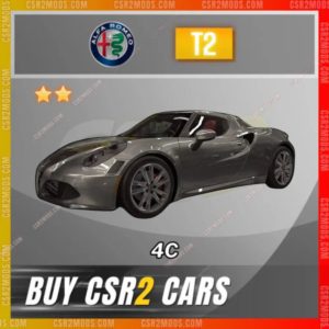 Csr2 Alfa Romeo 4C Gold Stars Car | Csr2 Mods