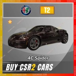 CSR2 Alfa Romeo 4C Spider Gold Stars Car | CSR2 MODS