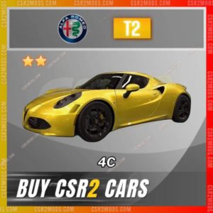 Csr2 Alfa Romeo 4C Gold Stars Car | Csr2 Mods