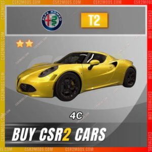 Csr2 Alfa Romeo 4C Gold Stars Car | Csr2 Mods