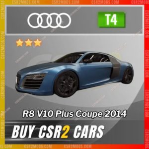 CSR2 Audi, R8 V10 Plus Coupe 2014 Gold Stars Car | CSR2 MODS
