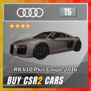 Csr2 Audi, R8 V10 Plus Coupe 2016 Gold Stars Car | Csr2 Mods