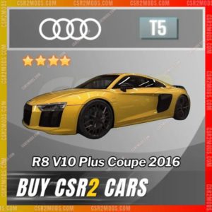 Csr2 Audi, R8 V10 Plus Coupe 2016 Gold Stars Car | Csr2 Mods