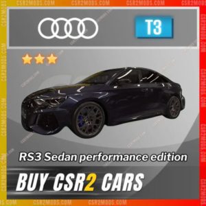 CSR2 Audi, Rs3 Sedan Performance Edition Gold Stars Car | CSR2 MODS