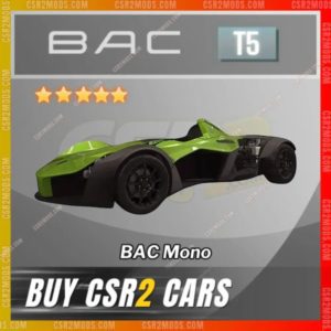 Csr2 Bac Mono Gold Stars Car | Csr2 Mods