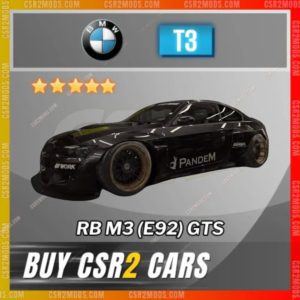 CSR2 BMW Rb M3 E92 Gts Gold Stars Car | CSR2 MODS