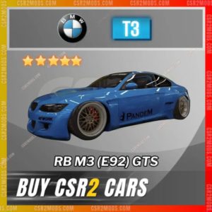 Csr2 Bmw Rb M3 E92 Gts Gold Stars Car | Csr2 Mods
