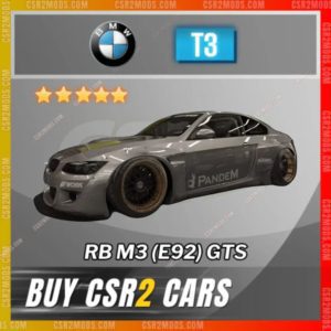 Csr2 Bmw Rb M3 E92 Gts Gold Stars Car | Csr2 Mods