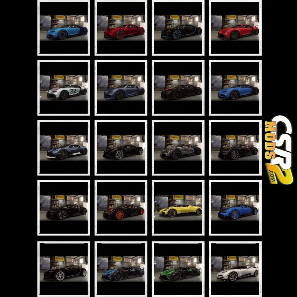 Bugatti Pack 2 ✅ Csr2 Mods Store