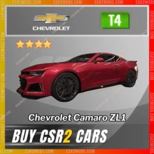 Csr2 Chevrolet Camaro Zl1 Gold Stars Car | Csr2 Mods