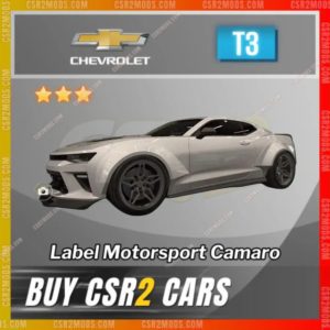 CSR2 Chevrolet Label Motorsport Camaro Gold Stars Car | CSR2 MODS