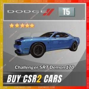 CSR2 Dodge Challenger Srt Demon 170 Gold Stars Car | CSR2 MODS