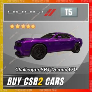 Csr2 Dodge Challenger Srt Demon 170 Gold Stars Car | Csr2 Mods