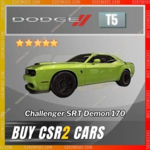 Csr2 Dodge Challenger Srt Demon 170 Gold Stars Car | Csr2 Mods