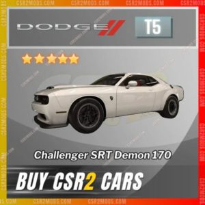 Csr2 Dodge Challenger Srt Demon 170 Gold Stars Car | Csr2 Mods