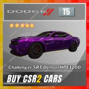 Csr2 Dodge Challenger Srt Demon Hpe1200 Gold Stars Car | Csr2 Mods