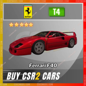Ferrari F40 Red G ✅ Csr2 Mods Store