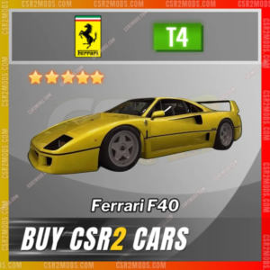 Ferrari F40 Yellow G ✅ Csr2 Mods Store