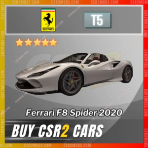 Ferrari F8 Spider 2020 White G ✅ Csr2 Mods Store