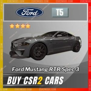 Csr2 Ford Mustang Rtr Spec 3 Gold Stars Car | Csr2 Mods