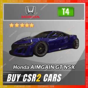 Csr2 Honda Aimgain Gt Nsx Gold Stars Car | Csr2 Mods