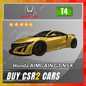 Csr2 Honda Aimgain Gt Nsx Gold Stars Car | Csr2 Mods