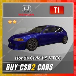 Csr2 Honda Civic 15 Vtec Gold Stars Car | Csr2 Mods