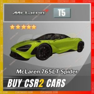 CSR2 Mclaren 765Lt Spider Mso Cirrus Gold Stars Car | CSR2 MODS