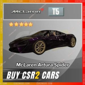 Csr2 Mclaren Artura Spider Gold Stars Car | Csr2 Mods