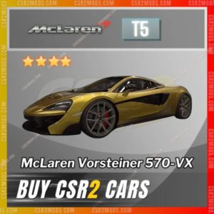 Csr2 Mclaren Vorsteiner 570 Vx Gold Stars Car | Csr2 Mods