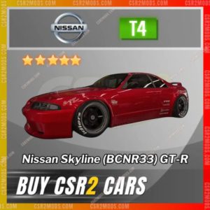 Csr2 Nissan Skyline Bcnr33 Gt R Gold Stars Car | Csr2 Mods