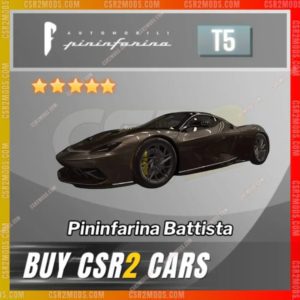 Csr2 Pininfarina Battista Gold Stars Car | Csr2 Mods