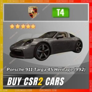 Csr2 Porsche 911 Targa 4S Heritage 992 Gold Stars Car | Csr2 Mods