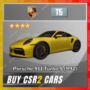 Csr2 Porsche 911 Turbo S 992 Gold Stars Car | Csr2 Mods