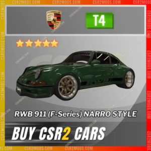 Csr2 Porsche Rwb 911 F Series Narro Style Gold Stars Car | Csr2 Mods